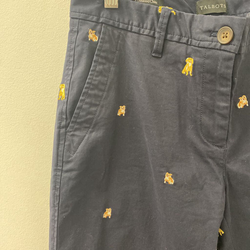 TALBOTS WOMEN'S PANTS navy multi 2