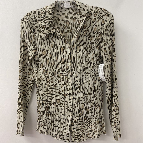 JNY jones new york WOMEN'S BLOUSE/SHIRT animal print S