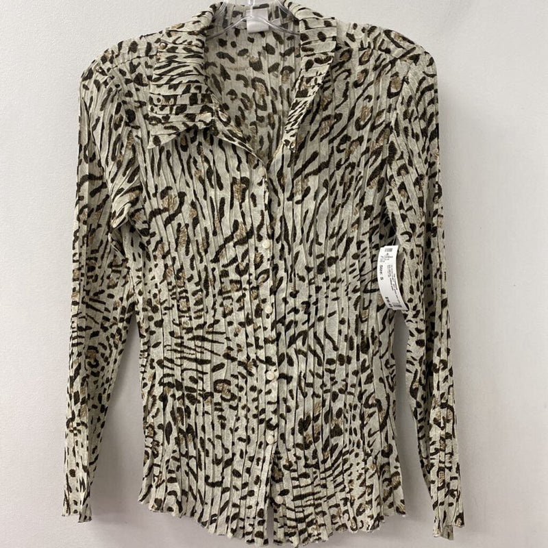 JNY jones new york WOMEN'S BLOUSE/SHIRT animal print S