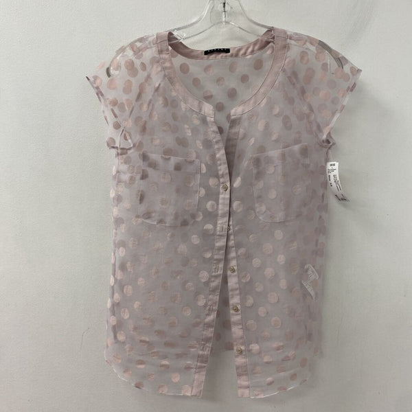SISLEY WOMEN'S BLOUSE/SHIRT pinkdots XS
