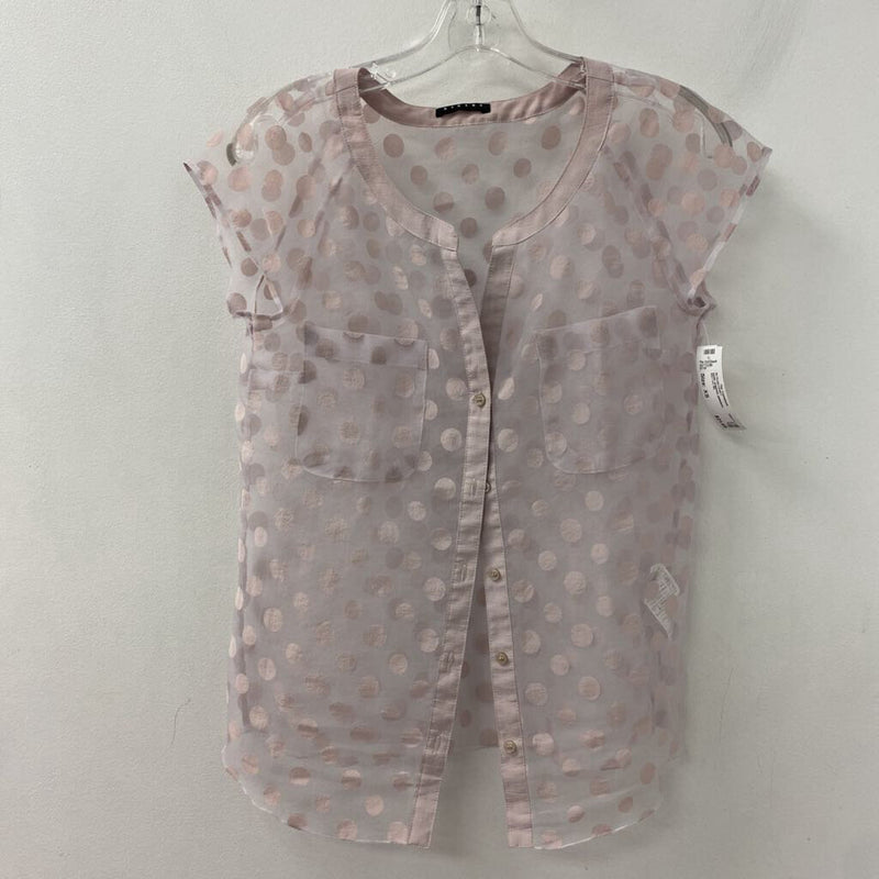 SISLEY WOMEN'S BLOUSE/SHIRT pinkdots XS