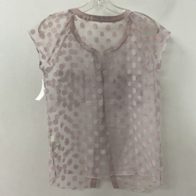 SISLEY WOMEN'S BLOUSE/SHIRT pinkdots XS