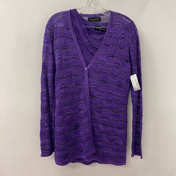 JNY jones new york WOMEN'S DRESS purplesilver M