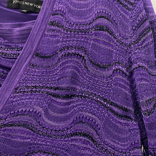 JNY jones new york WOMEN'S DRESS purplesilver M