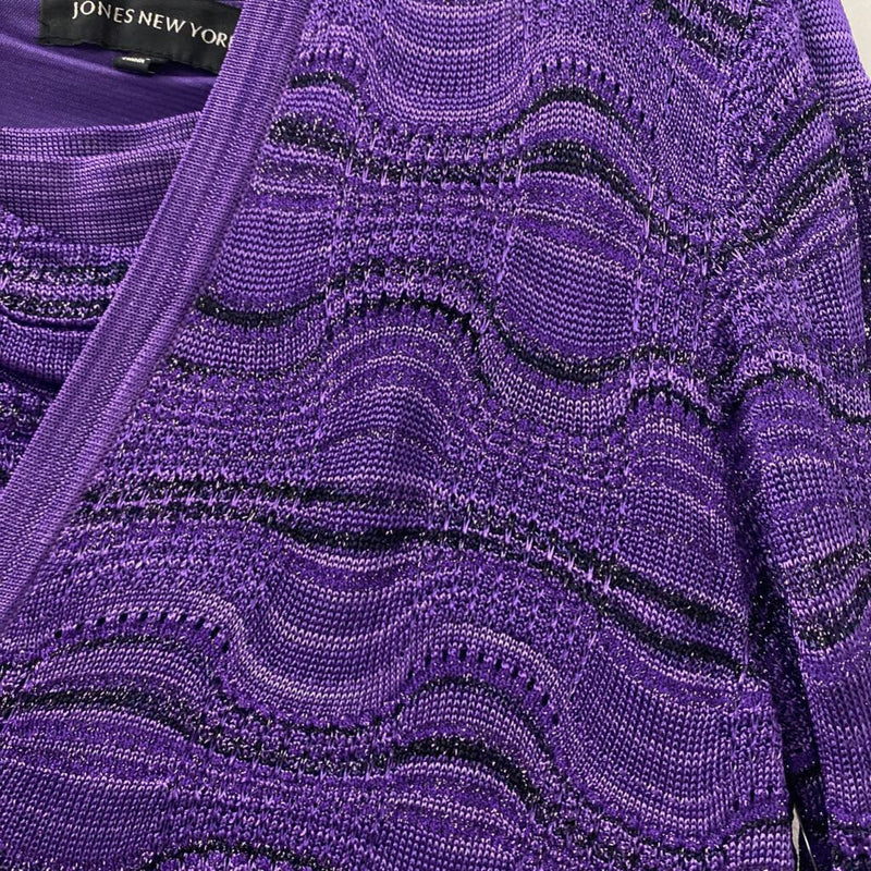 JNY jones new york WOMEN'S DRESS purplesilver M