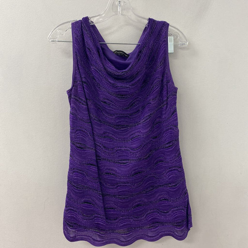 JNY jones new york WOMEN'S DRESS purplesilver M