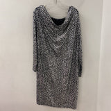 MICHAEL/Michael Kors WOMEN'S PLUS DRESS black silver 0X