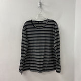 WOMEN'S PLUS TOP black silver XXL