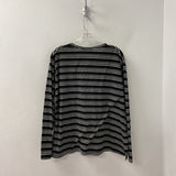 WOMEN'S PLUS TOP black silver XXL