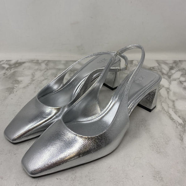 ZARA WOMEN'S HEELS silver 38
