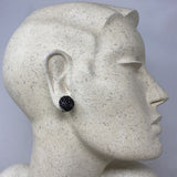 WOMEN'S EARRINGS black silver