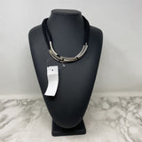 TWOA WOMEN'S NECKLACE black silver