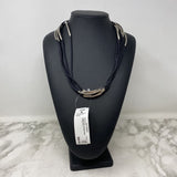 TWOA WOMEN'S NECKLACE black silver