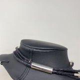 TWOA WOMEN'S NECKLACE black silver