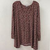 SAMOON WOMEN'S PLUS TOP red white black Plus