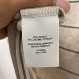 REITMANS WOMEN'S PLUS TOP beige grey stripe 2XP