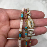 WOMEN'S BRACELET pink turquoise gold