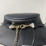 WOMEN'S NECKLACE black silver