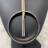 TWOA WOMEN'S NECKLACE beige silver