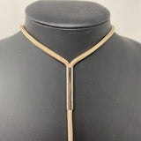 TWOA WOMEN'S NECKLACE beige silver