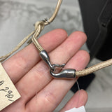 TWOA WOMEN'S NECKLACE beige silver