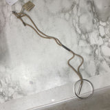 TWOA WOMEN'S NECKLACE beige silver