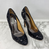 BADGLEY MISCHKA WOMEN'S FOOTWEAR black silver 7