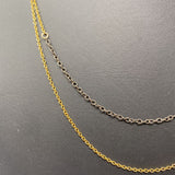 WOMEN'S NECKLACE gold grey