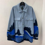 WILD FABLE/TARGET WOMEN'S PLUS OUTERWEAR blue mix XXL