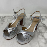 SCHUTZ WOMEN'S HEELS silver 7.5