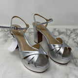 SCHUTZ WOMEN'S HEELS silver 7.5