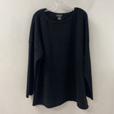 Lord & Taylor WOMEN'S PLUS TOP black 3X