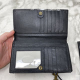 ANUSCHKA WOMEN'S WALLET/WRISTLET black white