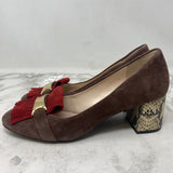 COLE HAAN WOMEN'S HEELS brown red beige 7.5