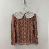 BA&SH WOMEN'S BLOUSE/SHIRT white pink multi XS/0