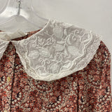 BA&SH WOMEN'S BLOUSE/SHIRT white pink multi XS/0