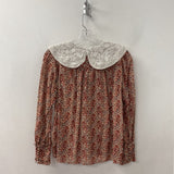 BA&SH WOMEN'S BLOUSE/SHIRT white pink multi XS/0