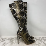 ALDO WOMEN'S BOOTS gold black silver 7