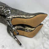 ALDO WOMEN'S BOOTS gold black silver 7