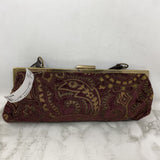 NINE WEST WOMEN'S BAG burgundy yellow