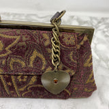 NINE WEST WOMEN'S BAG burgundy yellow