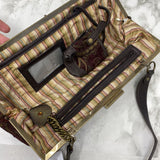 NINE WEST WOMEN'S BAG burgundy yellow