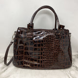 GENUINE LEATHER WOMEN'S BAG brown black