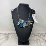 WOMEN'S NECKLACE silver aqua