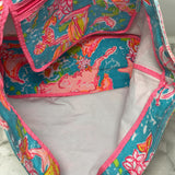 lilly pulitzer WOMEN'S BAG pink aqua wite