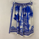 ZARA WOMEN'S SHORTS blue white M