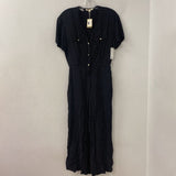 MAJE WOMEN'S JUMPSUIT black white S/38