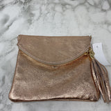 GENUINE LEATHER WOMEN'S BAG rose gold