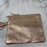 GENUINE LEATHER WOMEN'S BAG rose gold