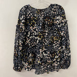 PARKER WOMEN'S BLOUSE/SHIRT navy floral M